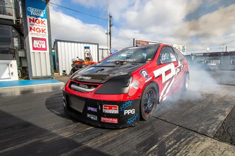 Dougie Gemmel's Civic Drag Car – 9.657s ET Record