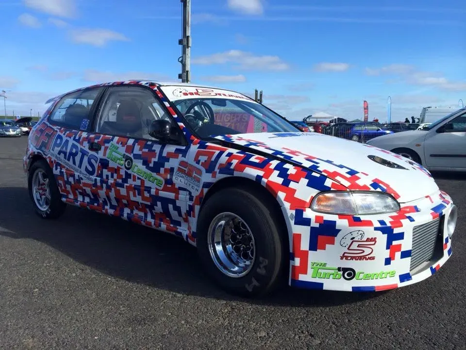 Glenn Robson's Civic Drag Car – 9.544s ET Record