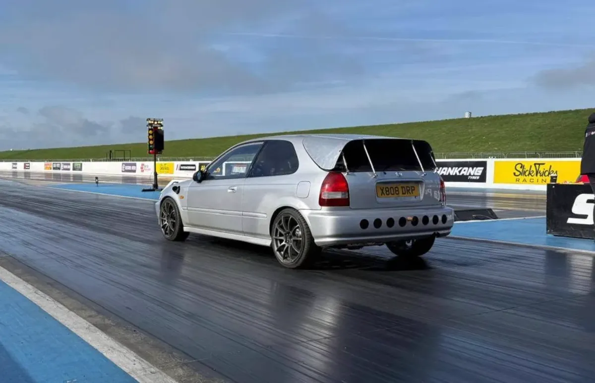 Karl Monks's Civic Drag Car – 9.410s ET Record