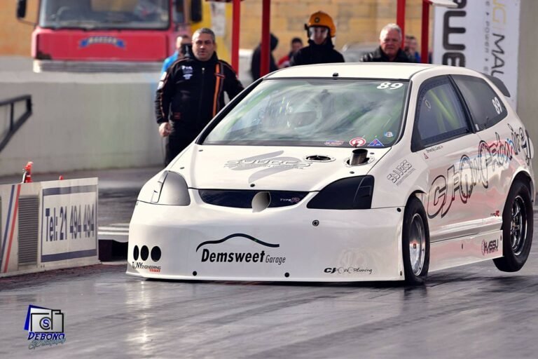 Laurence Grixti's Honda Civic Drag Car – 8.720s ET Record