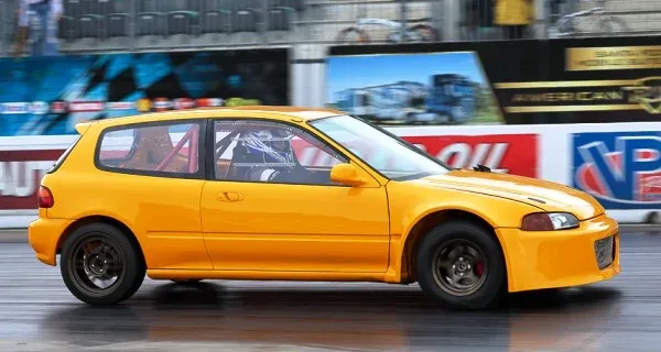 Lewis Simpson's Civic Drag Car – 9.184s ET Record