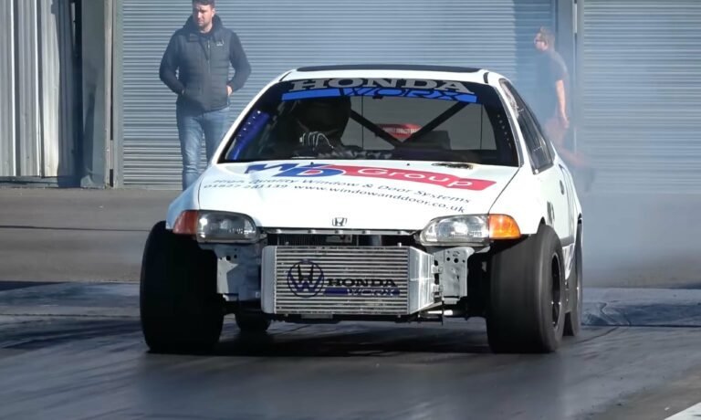 Luke White's Honda Civic Drag Car – 10.540s ET Record