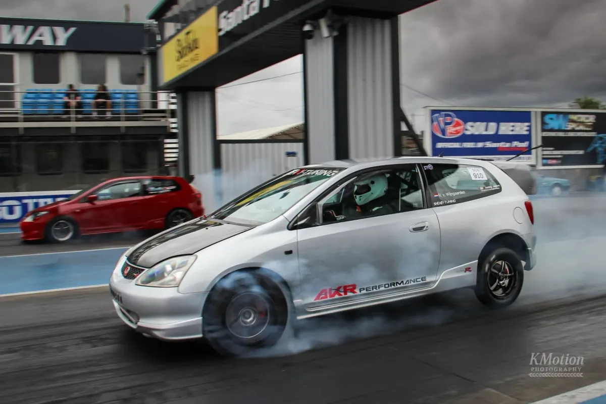 Robert Yvette Van Wijngaarden's Civic Drag Car – 9.618s ET Record